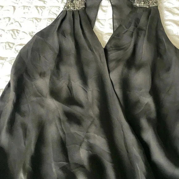 Ramy Brooke black silk sequin top - Picture 3 of 7